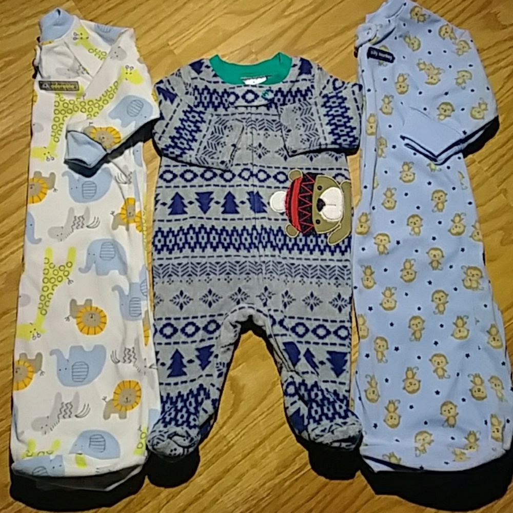 Carter's Newborn(0-9)Soft Fleece Onsie Sleepsacks